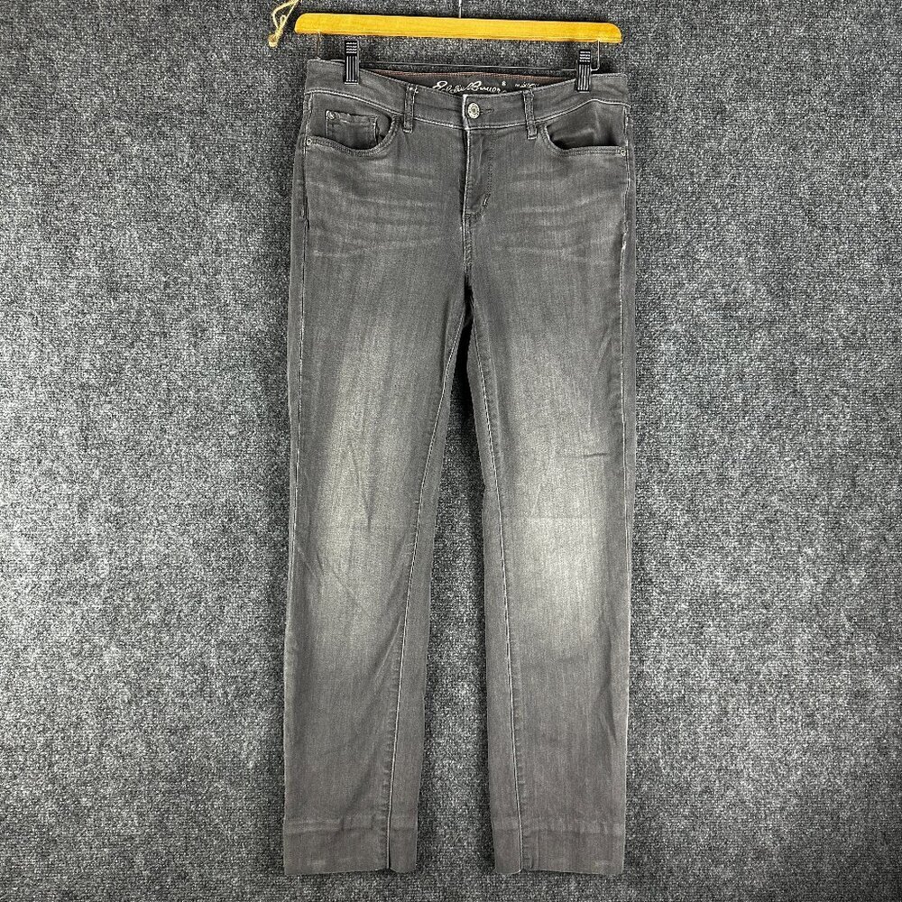 Eddie Bauer Jeans Womens 8 Slightly Curvy Slim Straight Cotton Stretch Pockets